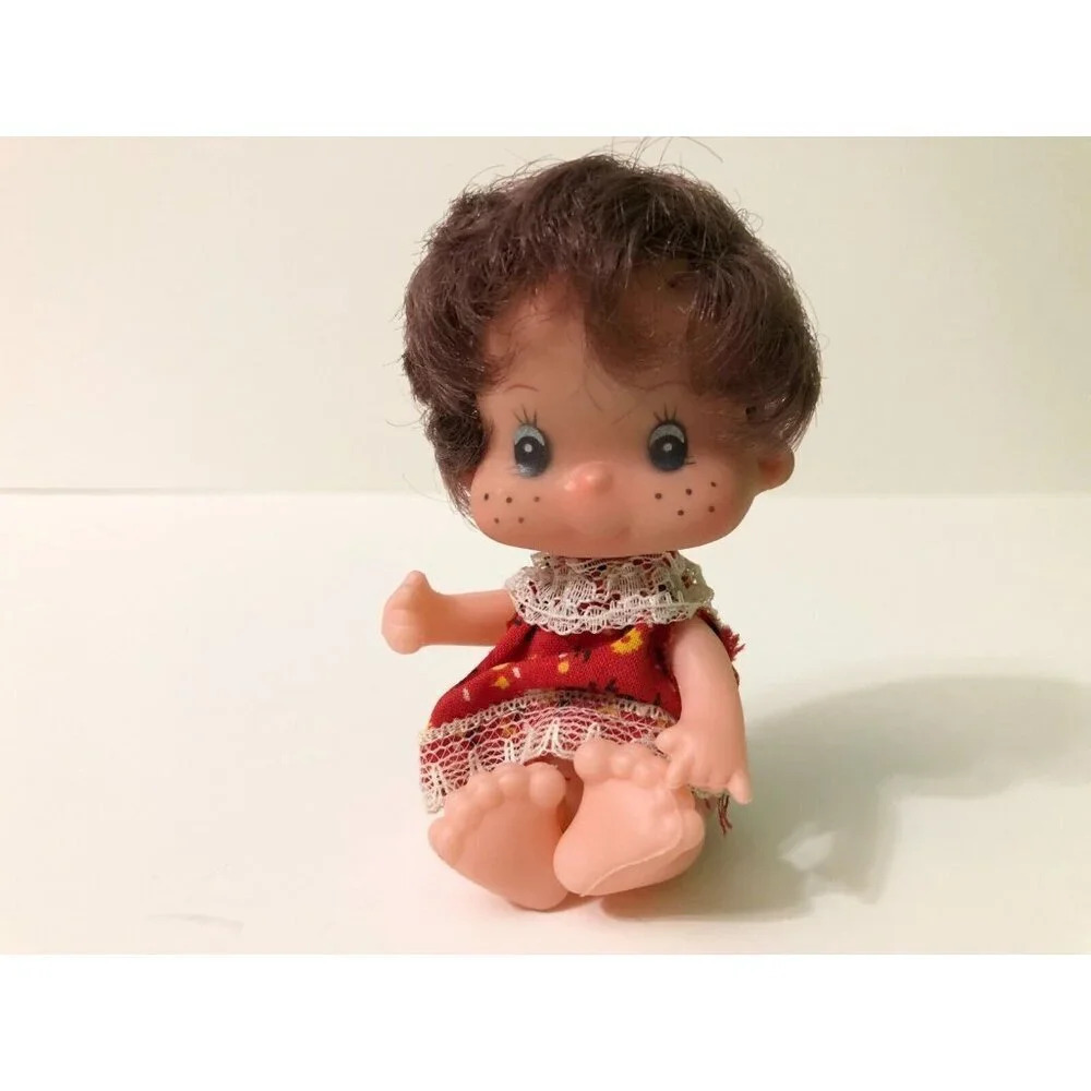 Vintage Sweet Things Woozie Doll Brunette Freckles 4 Inch Tall Doll